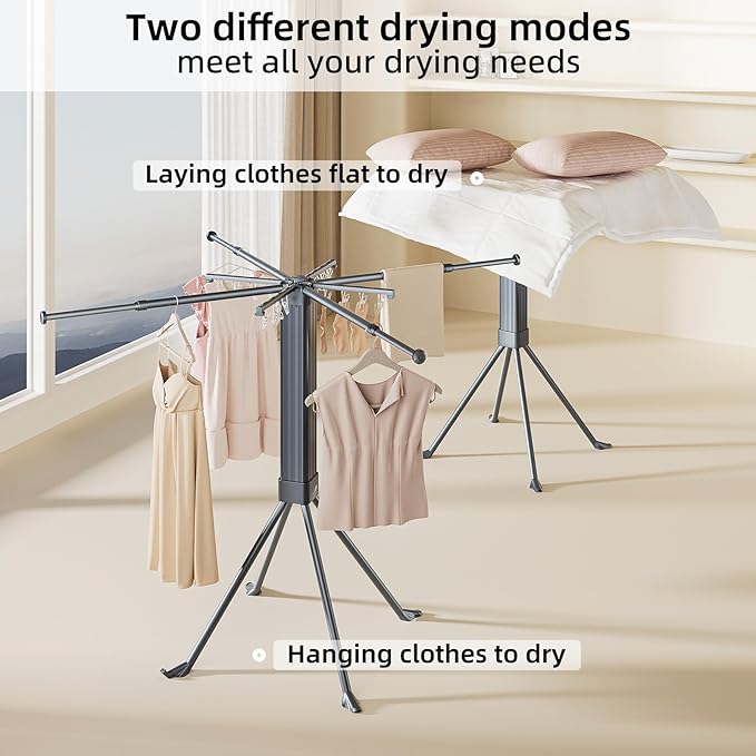 BIREN Clothes Drying Rack Foldable Extending Laundry Rack - Image 6
