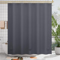 AmazerBath Dark Grey Shower Curtain Plastic, PEVA Shower Curtain Heavy Duty by AmazerBath