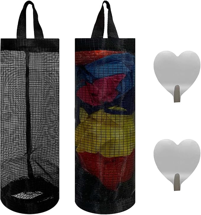2 Pcs Plastic Bag Holder Trash Bags Storage Dispenser Organizer by TTSAM