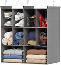 3 Tier Hanging Closet Organizer, 10 Compartments Dual Row Storage, 3 Sturdy by Ofiray-home
