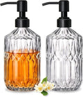 COHOSEGE 17 Oz Clear Glass Kitchen Soap Dispenser by COHOSEGE