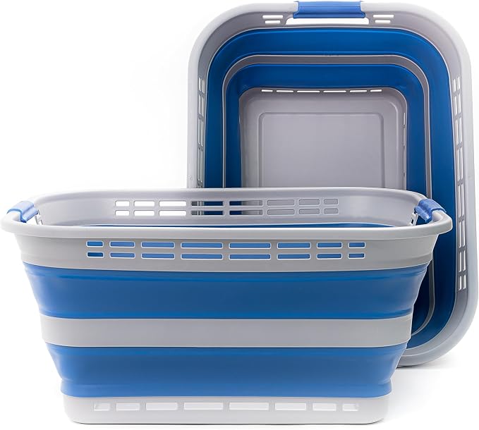 SAMMART 42L Collapsible Plastic Laundry Basket - Image 4
