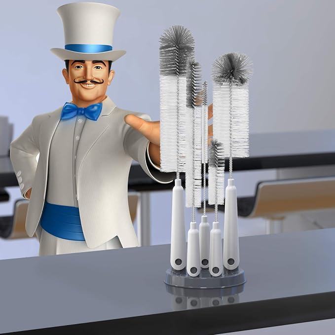 MR.SIGA 10 Pack Bottle Brush Cleaning Set - Image 2