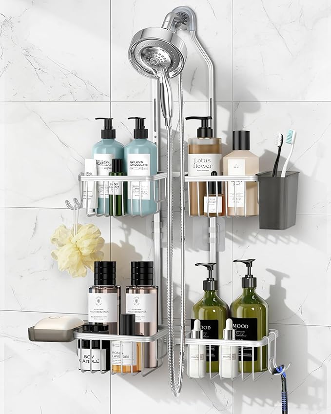 Adjustable Shower Caddy Hanging by MSAICOE