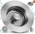 3-in-1 Kitchen Sink Strainer Stopper Combo, Universal Fit, All Metal by Greatcomfortathome