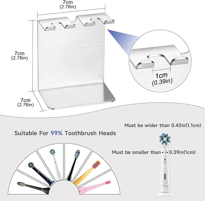 Electric Toothbrush Head Holder, Oukimly Toothbrush Holder Wall Mounted or - Image 9