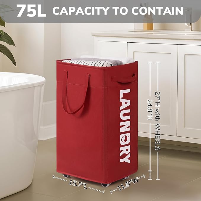 Goodpick 75L Collapsible Laundry Baskets - Image 3