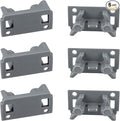 W10195622 Dishwasher Rack Stop Clip 6 Pack Dishrack Slide Rail Clips Fits for Whirl-pool Ken-more Replaces AP4566222 PS11750071