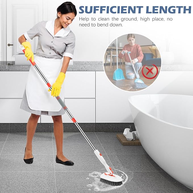 SetSail Floor Scrub Brush, Tile Tub Floor Scrubber, 180° - Image 6