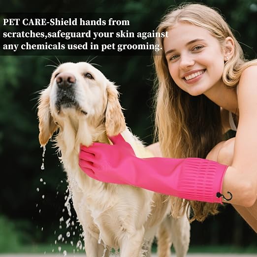 Rubber Gloves for Cleaning – 3 Pairs Reusable Gloves for Dishwashing, Kitchen - Image 3