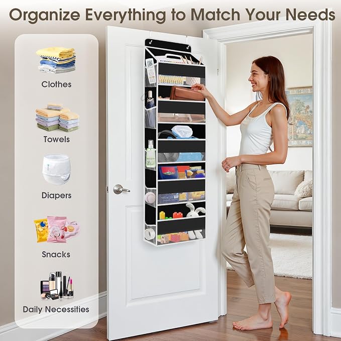 1Pack Over The Door Organizer Large Capacity Hanging Storage Room Organizer - Image 6