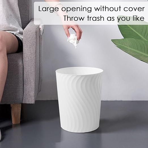 YGJT Small Trash Can, 3 Pack 1.8 Gallons Bathroom Trash Can - Image 3