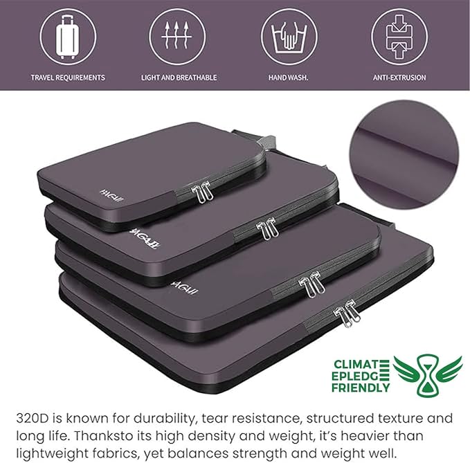 BAGAIL 4 Set/6 Set/8 Set Compression Packing Cubes Travel Accessories - Image 5