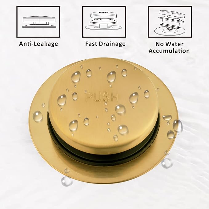 Universal Tip Toe Bath Drain Stopper and Cover, Bathtub Drain Stopper, Replaces - Image 4