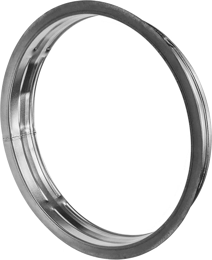 Repa Market 10'' Inch Metal Duct Connector Flange - Air Tight Vent Duct Collar - for Connecting Exhaust, Intake Flex and Straight Ducting - Heating, Cooling Universal HVAC Adapter - Home, Commercial