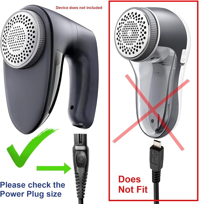 T POWER 5V Charging Cord for Bymore Fabric Shaver Sweater Shaver and Popchose - Image 3