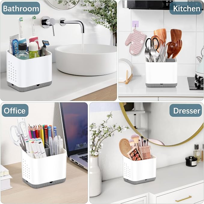 Toothbrush Holders for Bathrooms, Kids Electric Toothbrush Organizer | Easy To - Image 7
