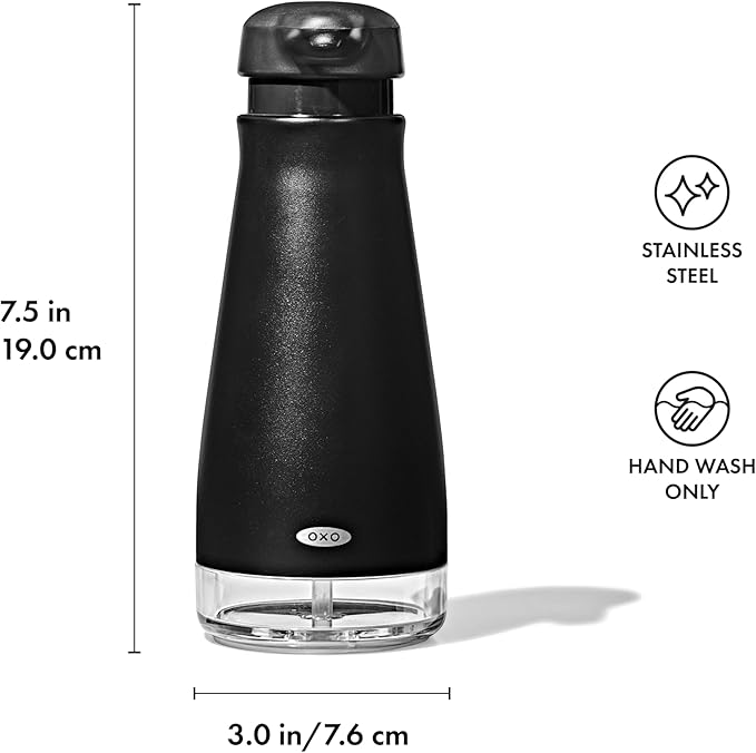 OXO Good Grips Stainless Steel Easy Press Soap Dispenser - Image 8