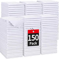 White Microfiber Cleaning Cloth, 150 Pack Shop Towels All-Purpose Cleaning Rags by HOMERHYME