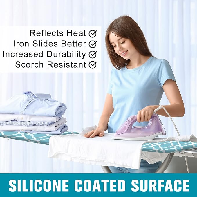 Ironing Board Cover and Pad, Standard Size 12" x 42" Iron Board Replacement - Image 5