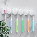 6 Pcs Toothbrush Holders Wall Mounted, Single Slot Design, Shower Self Adhesive by LUWUIDEN