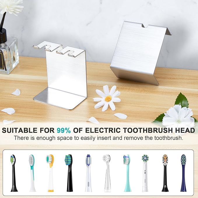 Toothbrush Head Holder for Shower Bathroom, YAYINLI Electric Toothbrush Holders - Image 2