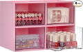Vtopmart 4 Pack Small Clear Stackable Storage Drawers, Plastic Bins by Vtopmart