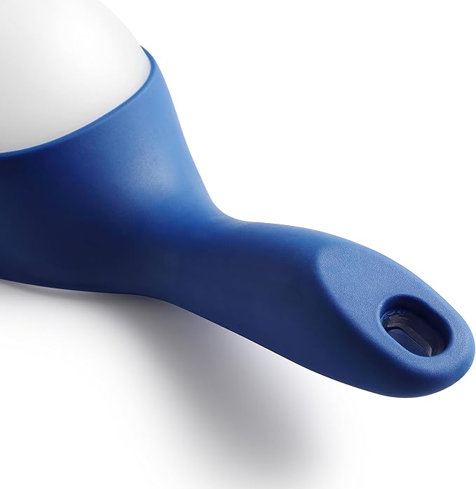 Spring Chef Magnetic Ice Scoopers for Freezer - BPA-Free Plastic Scoop with Soft Grip Handle - Food Scoops for Ice Machine, Popcorn, Pet Food, Flour - Dishwasher Safe Scooper - Set of 2 - Sapphire