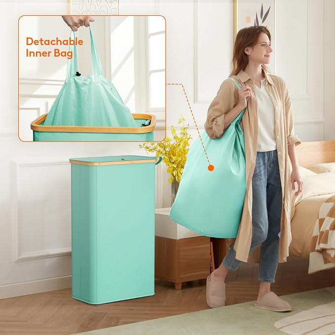Lifewit 75L Slim Laundry Hamper - Image 4
