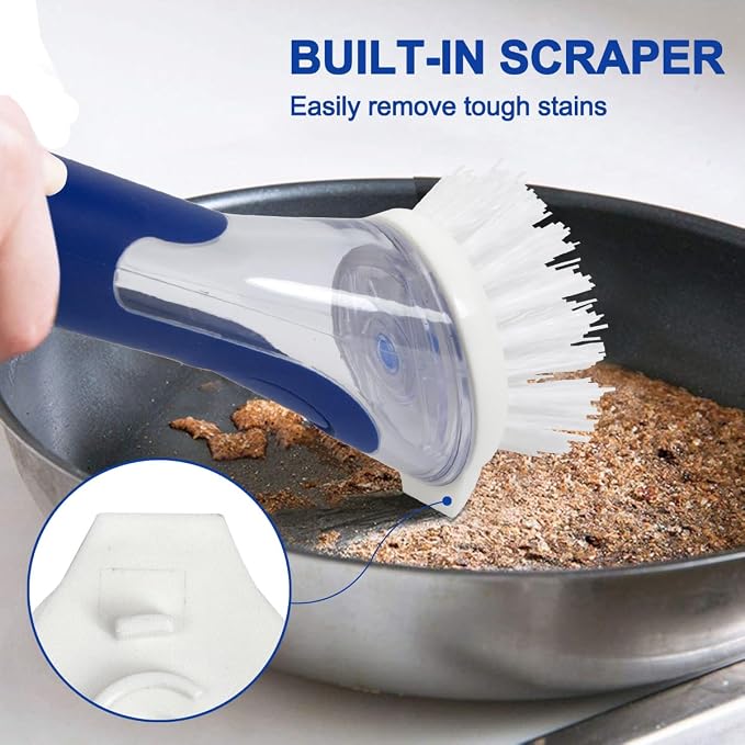 CELOX Dish Brush with Soap Dispenser, Dish Washing Wand - Image 5