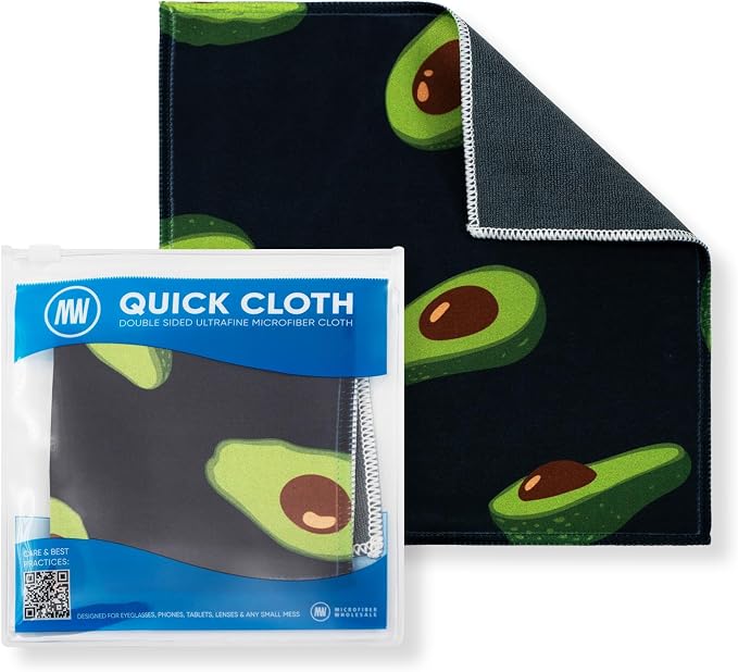 Microfiber Wholesale Quick Cloth Glasses Cleaning Cloths 8x8 Avocado 1-Pack | by MicrofiberWholesale