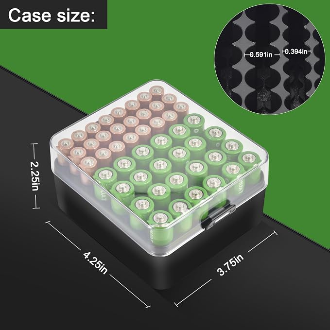 ALCYON Battery Organizer Case, Battery Vault Box - Image 4