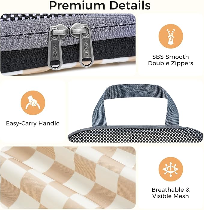 BAGAIL 4 Set/6 Set/8 Set Compression Packing Cubes Travel Accessories - Image 4