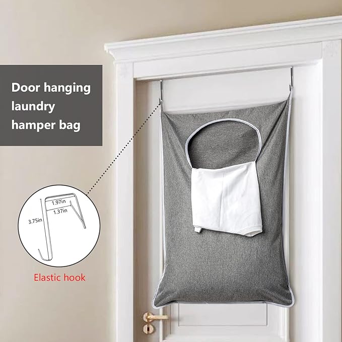 ANSTROUT XL Hanging Laundry Hamper, Extra Large Tear-resistance Door Hamper - Image 7