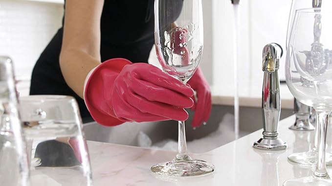 Casabella Premium Waterblock Reusable Household Cleaning Gloves - Image 2