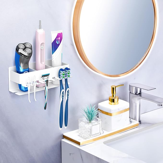 Toothbrush Head Holders, Electric Tooth Brush Head Holder, Adhesive Toothpaste - Image 3