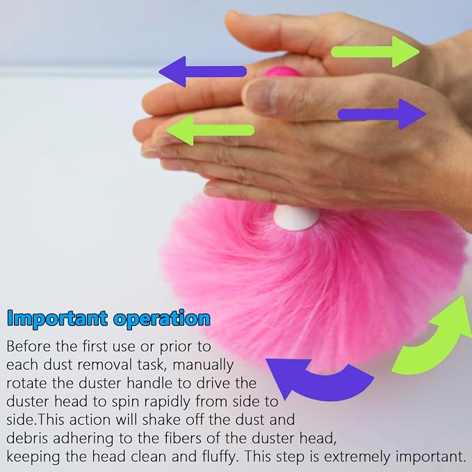 4 Pack 8" Hand Grips Microfiber Washable Duster, Suitable - Image 3