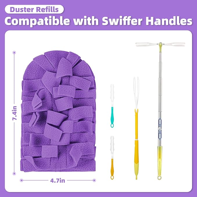 18 PCS Microfiber Reusable Duster Refills - Image 3