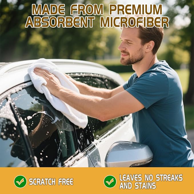 4 Pcs Extra Large Microfiber Cleaning Cloth, Lint and Streak Free - Image 6