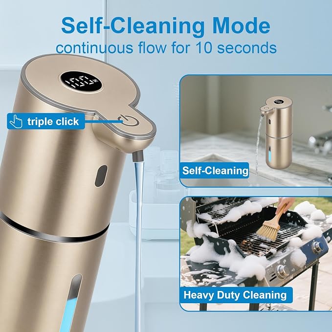 OHIFAST Automatic Liquid Soap Dispenser Touchless, USB Rechargeable Smart Hand - Image 4