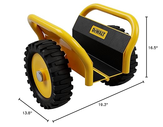 Dewalt Door Dolly XL Panel Mover, 1,100-Pound Weight Capacity, up to 7.9-Inches Width Capacity, 12-Inch No-Flat Wheels, Move Sheetrock, Plywood, OSB, Doors and More (DXWT-PS201)