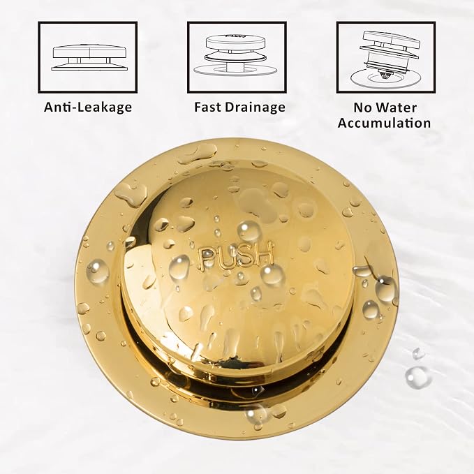Universal Tip Toe Bath Drain Stopper and Cover, Bathtub Drain Stopper, Replaces - Image 4