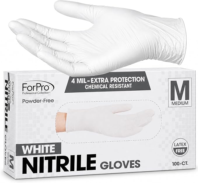ForPro Disposable Nitrile Gloves, Chemical Resistant, Powder-Free, Latex-Free - Image 2