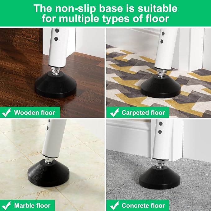 Door Stoppers Security Bar & Sliding Glass Door Lock Keep Your Home Security - Image 5