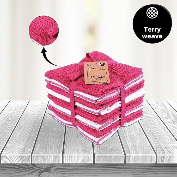AMOUR INFINI Dish Cloths for Washing Dishes Set of 8 - Image 5