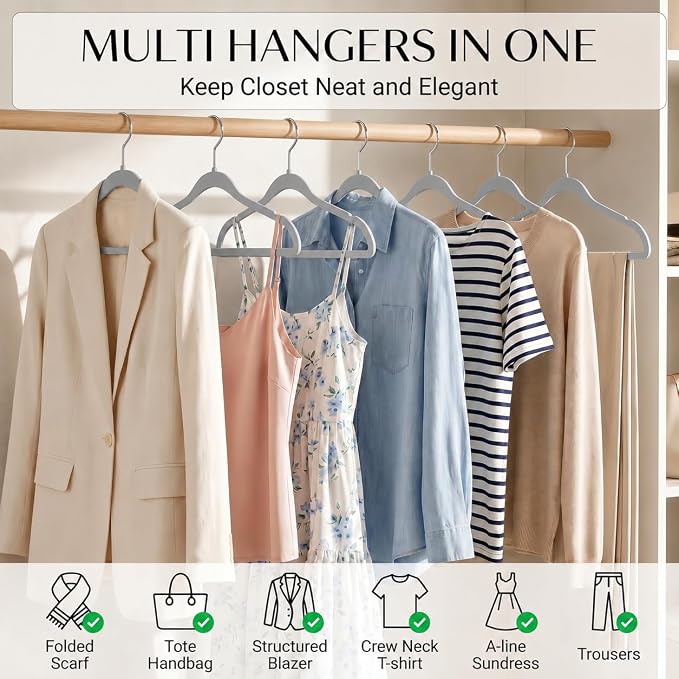 SMARTOR Plastic Hangers 20 Pack - Image 2