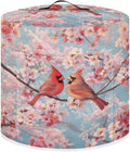 Xoenoiee Cardinal Bird Cherry Blossom Print Kitchen Appliance Dust Cover with Pockets, Electric Pressure Cooker Cover for qt Compatible with Crock Pot, Rice Cooker Cover, for 3 Qt Pot