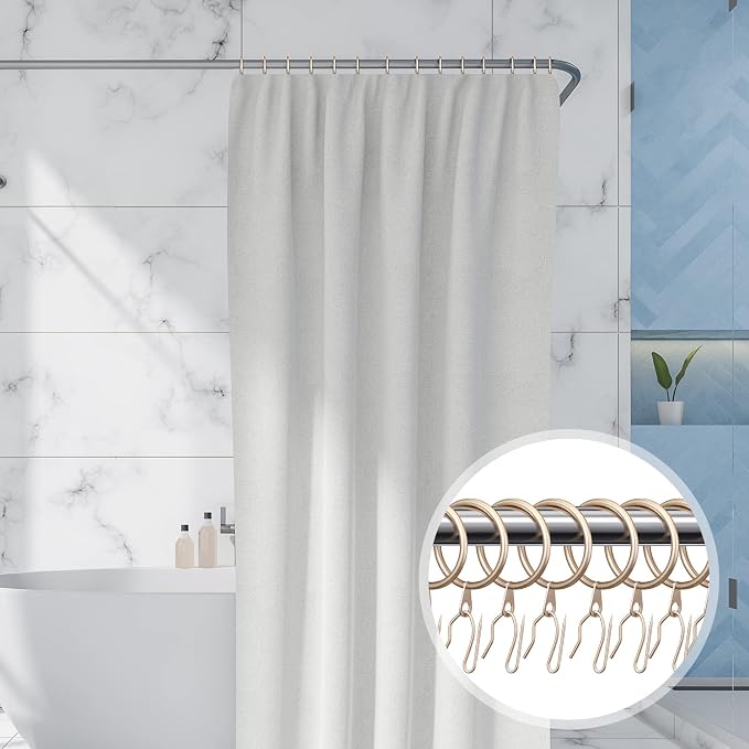 Qunclay 100 Set 0.98 Inch Metal Curtain Rings - Image 5