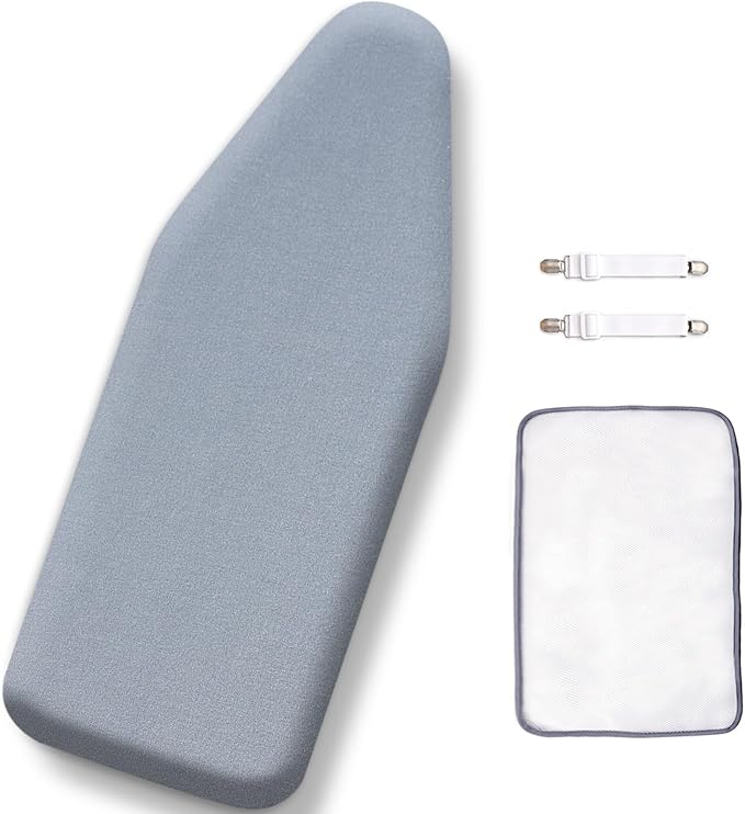 SheeChung 12.5"x32" Small Ironing Board Cover and Pad, Extra Thick Padding by SheeChung
