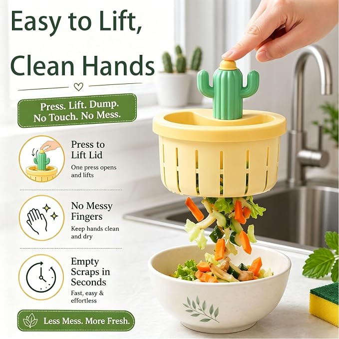 2PCS Cactus Kitchen Sink Drain Strainer, Cactus Sink Strainer Basket Fine Mesh - Image 2
